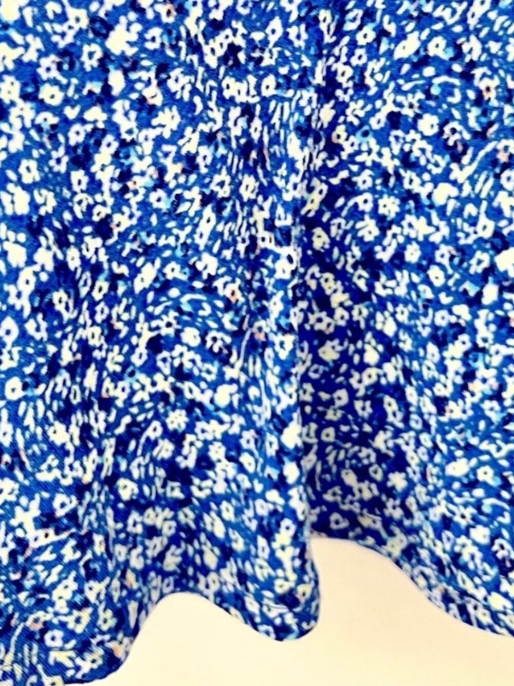 Blue and White Skirt